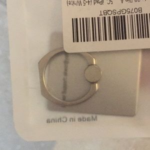 Phone holder ring silver pop socket stand